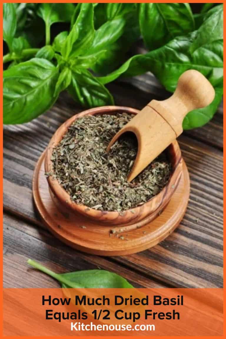 How Much Dried Basil Equals 1/2 Cup Fresh