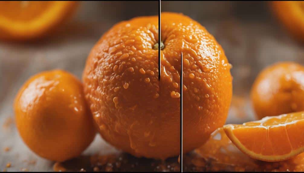 detecting spoiled oranges easily