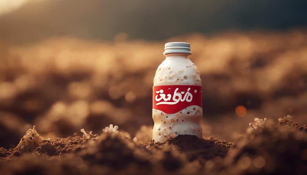 probiotic drink with bacteria