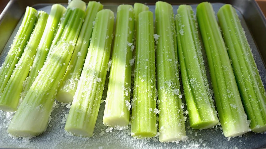freezing celery for preservation