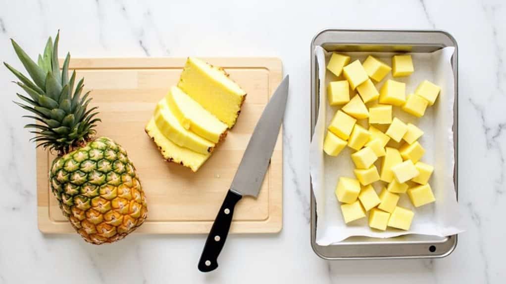 pineapple cutting and preparation