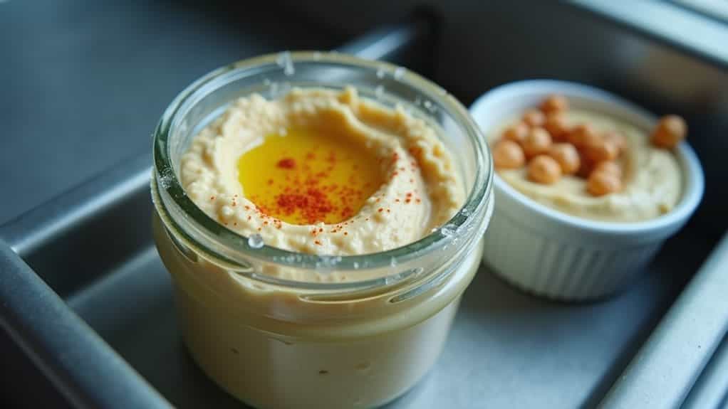 freeze hummus for safety