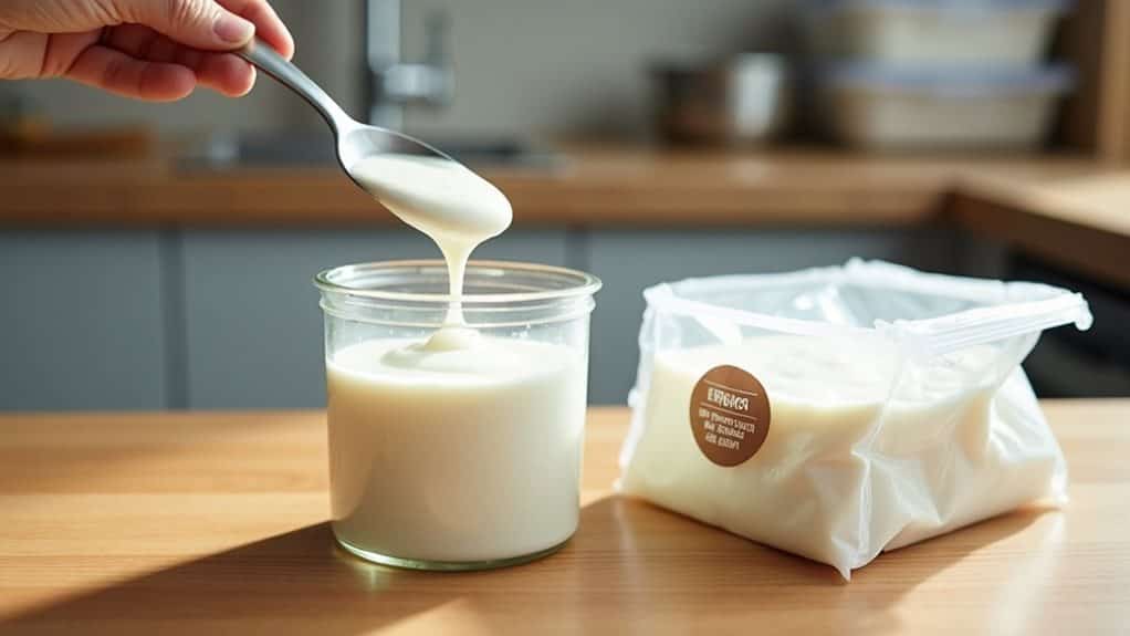 freeze sour cream properly