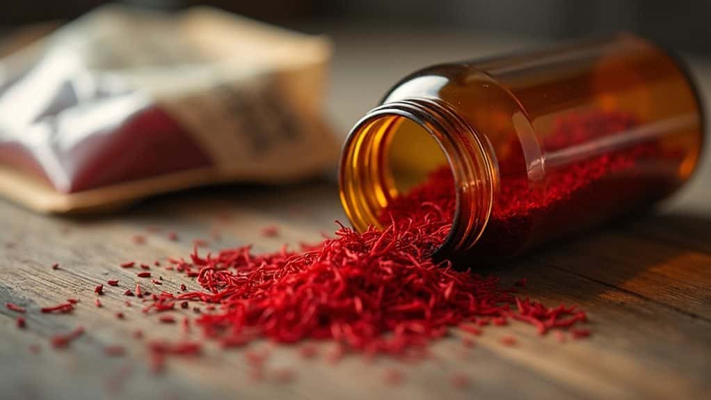 handle saffron gently dry