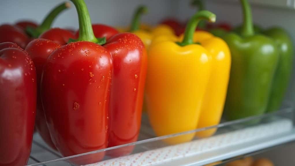 store bell peppers cold loose