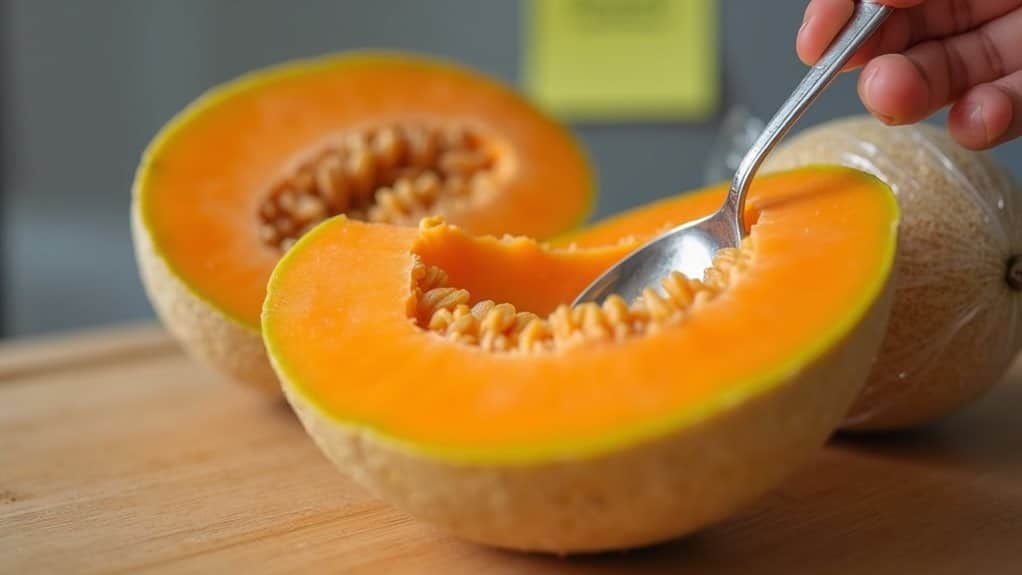 treat cantaloupe rind as contaminated