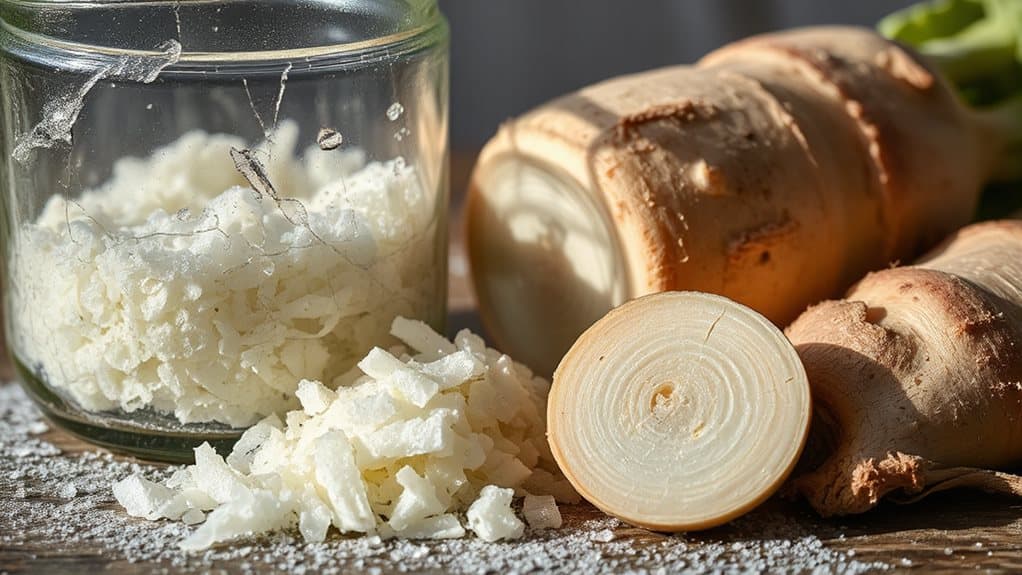 grate before freezing horseradish