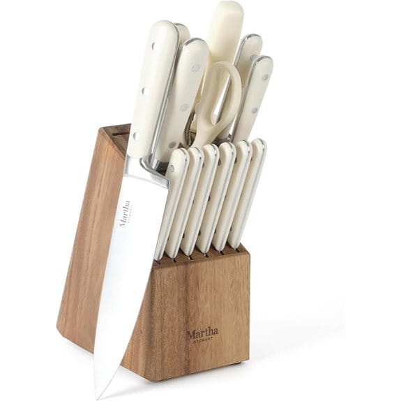 MARTHA STEWART Eastwalk 14-Piece Knife Block Set