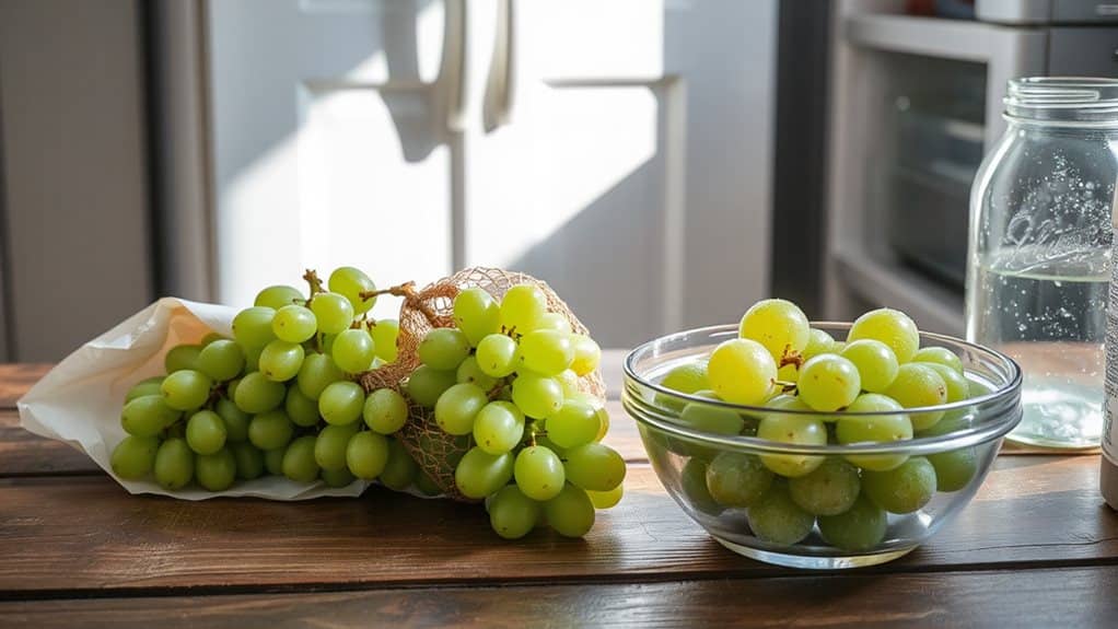 shelf life of grapes