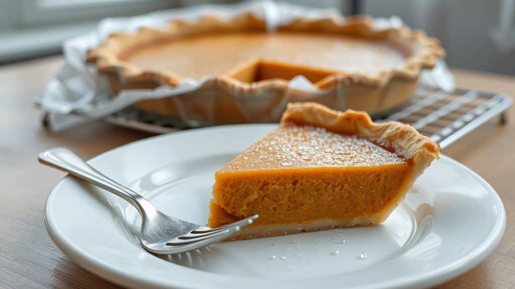 thaw pumpkin pie slowly
