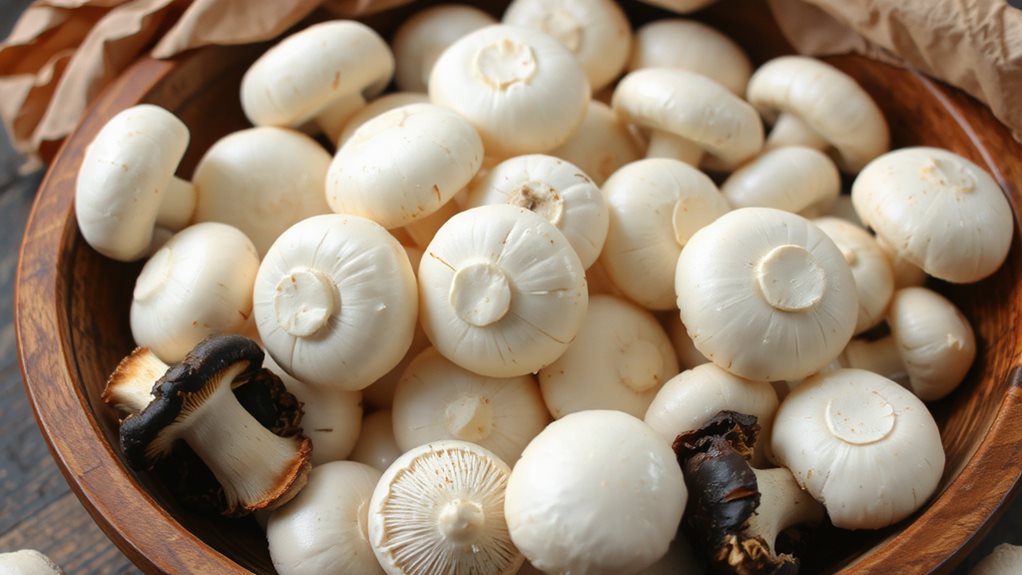 check mushrooms look smell feel