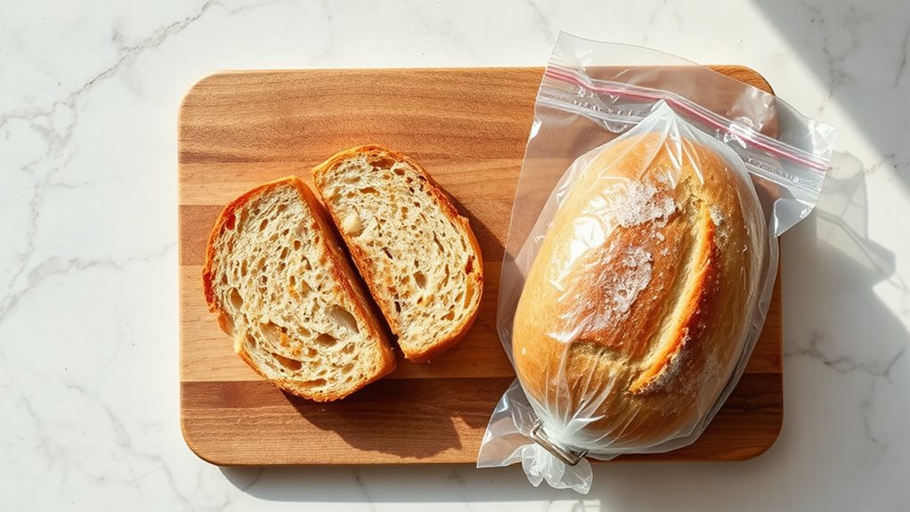 freeze bread for freshness