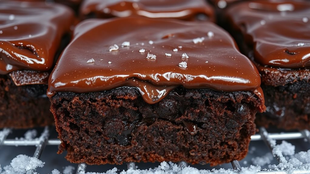 freeze frosted brownies to set