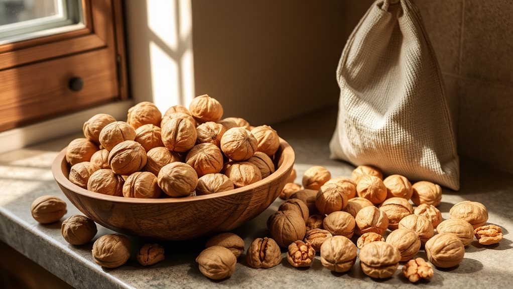 keep walnuts cool sealed