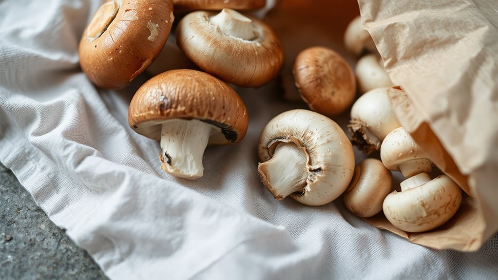 store mushrooms in paper