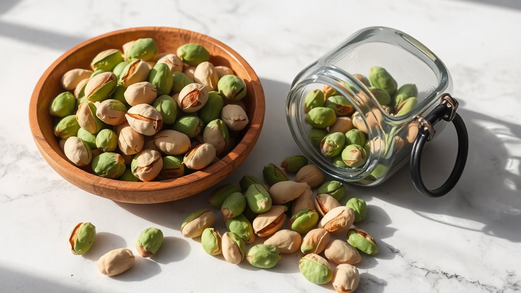 store opened pistachios airtight