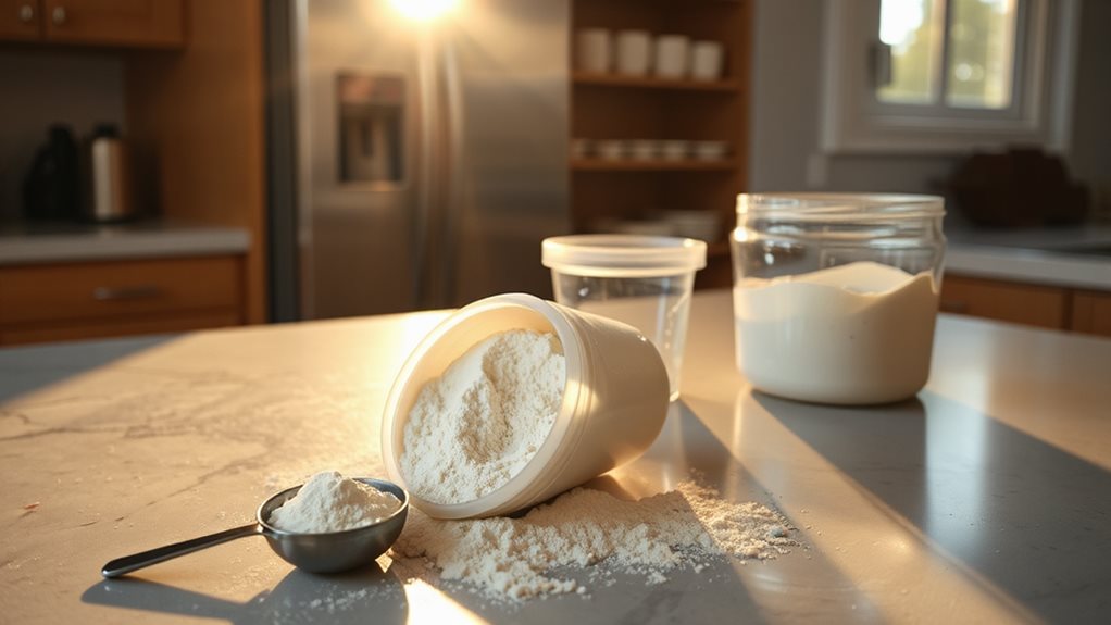 store whey in airtight container