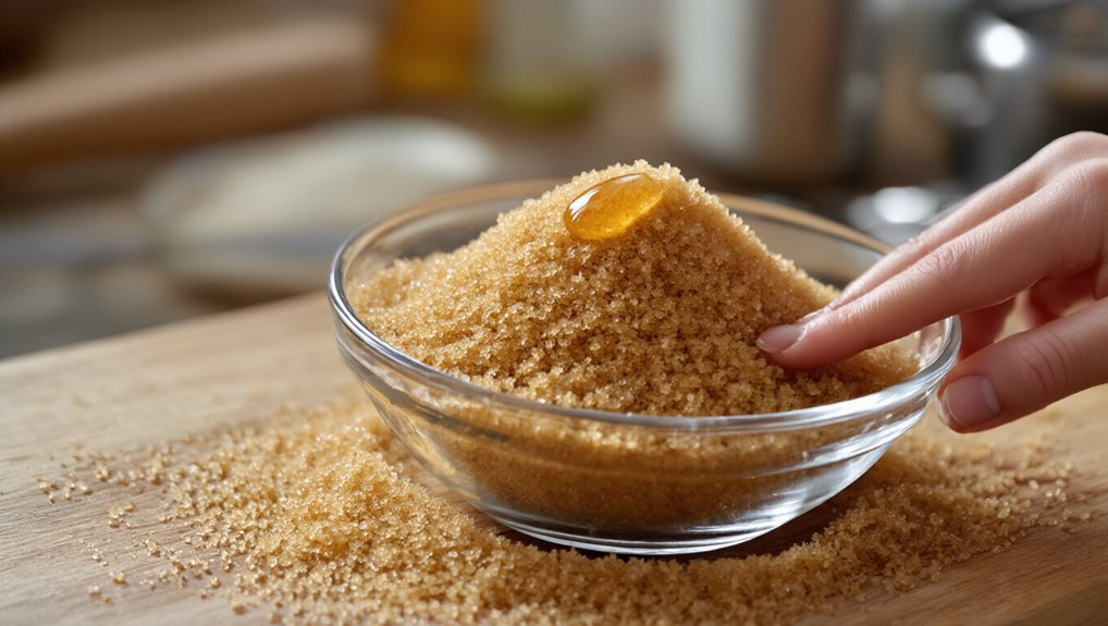bag knead drop water clump sugar
