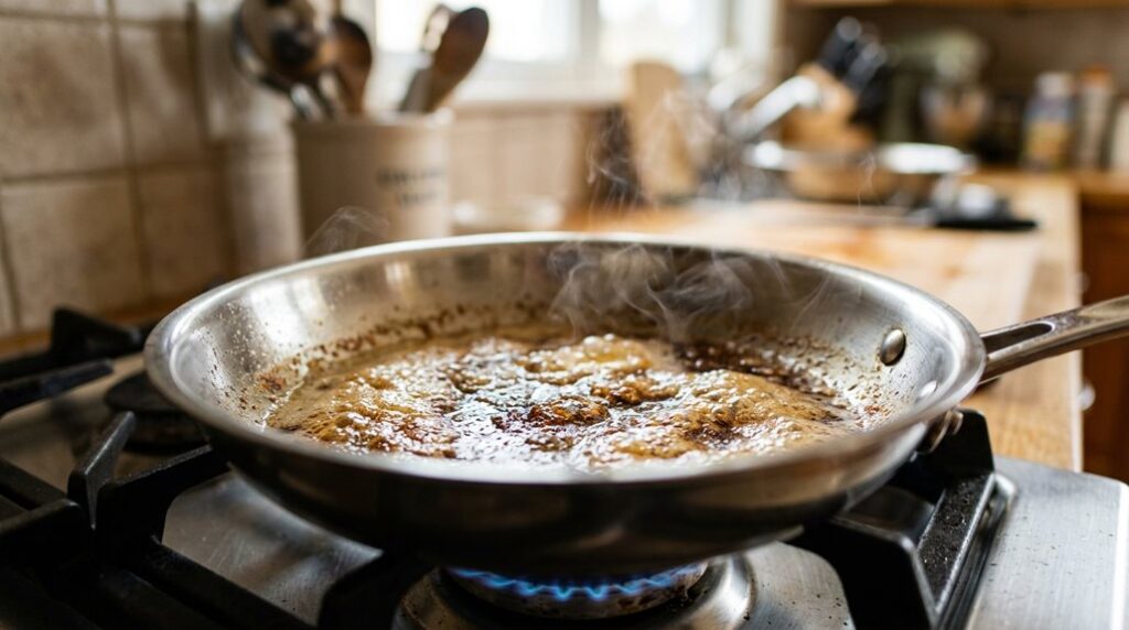 butter tends to brown and burn