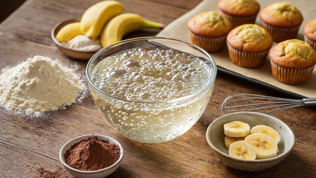 carbonated water and oil lift muffins