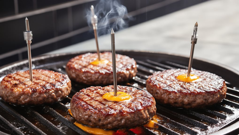 check internal burger temperature accurately