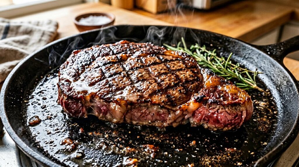 check steak doneness by touch