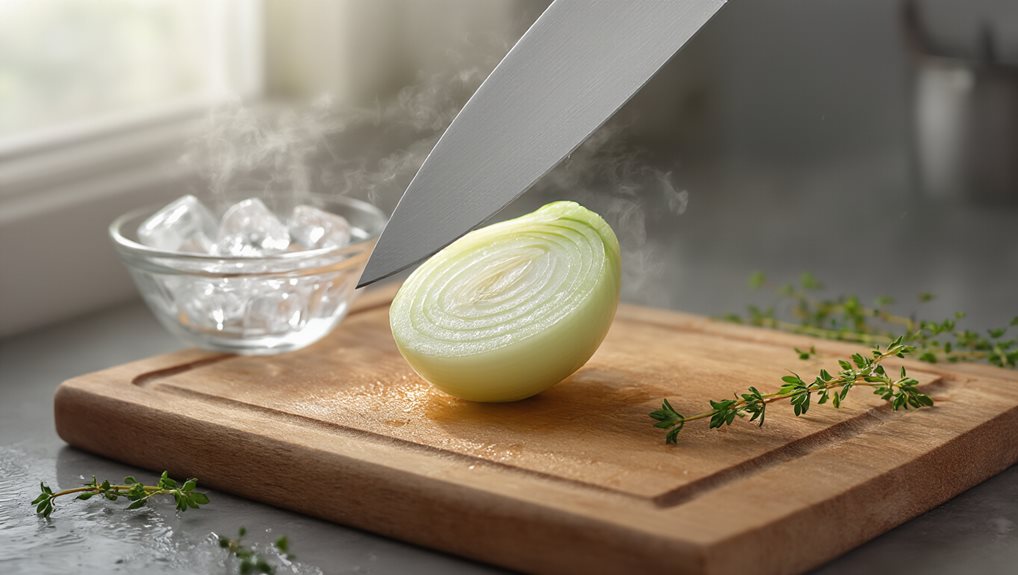 chill onion slice swiftly work