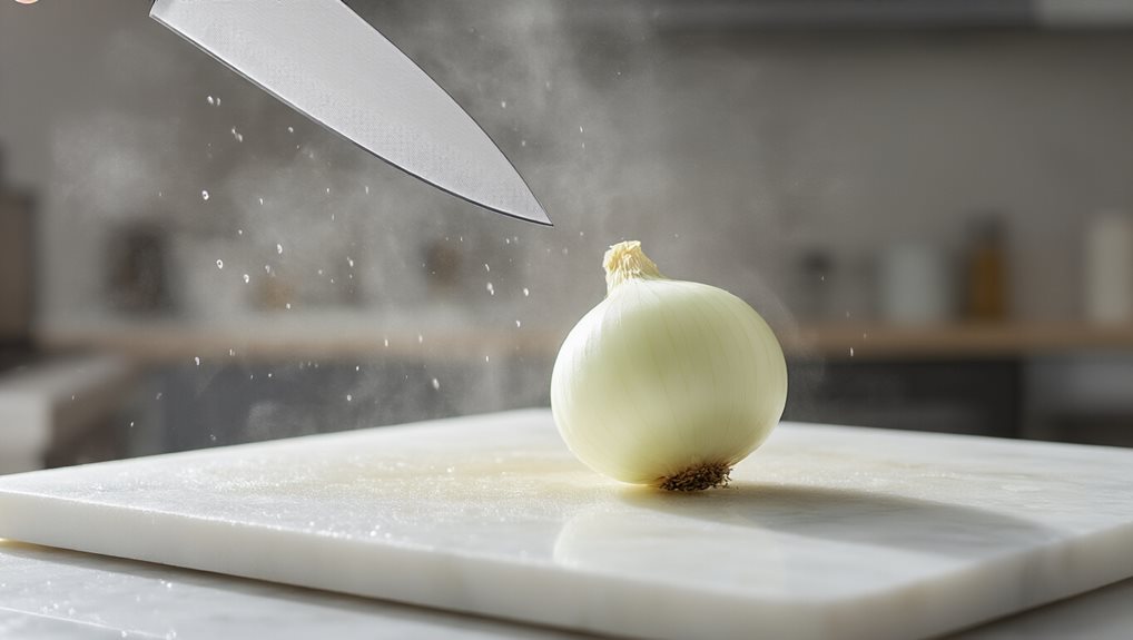 chill onion to reduce tears