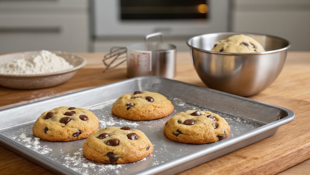 chilled dough keeps cookies thick
