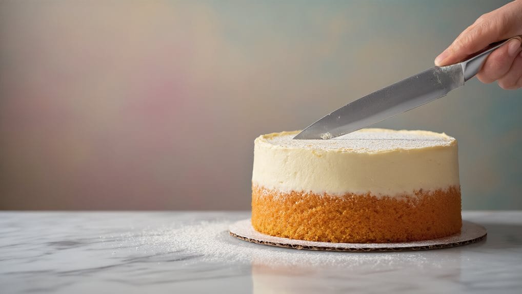 clean outer edge inward slice
