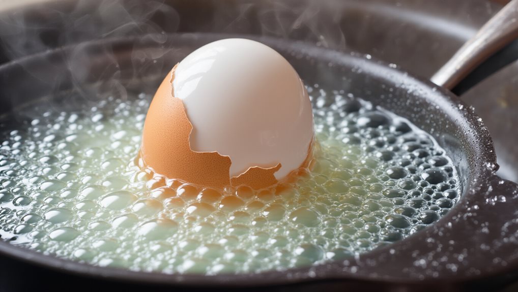 cold to boiling egg thermal shock cracks shell