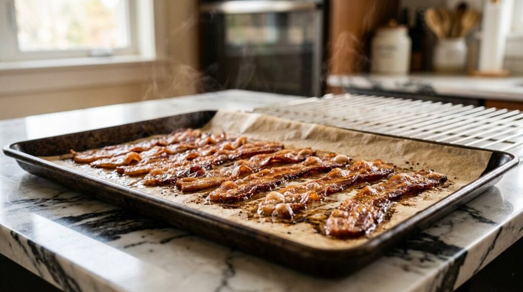 crispy oven cooked bacon instructions