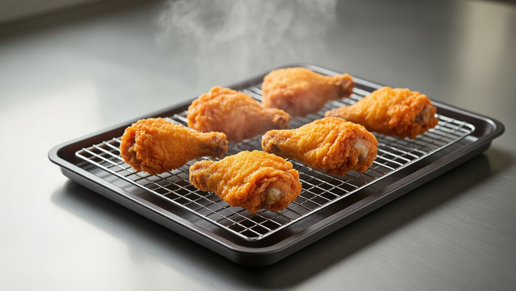 drain cool and keep crispy