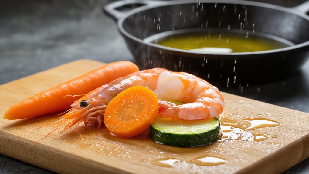 dry food thoroughly before frying