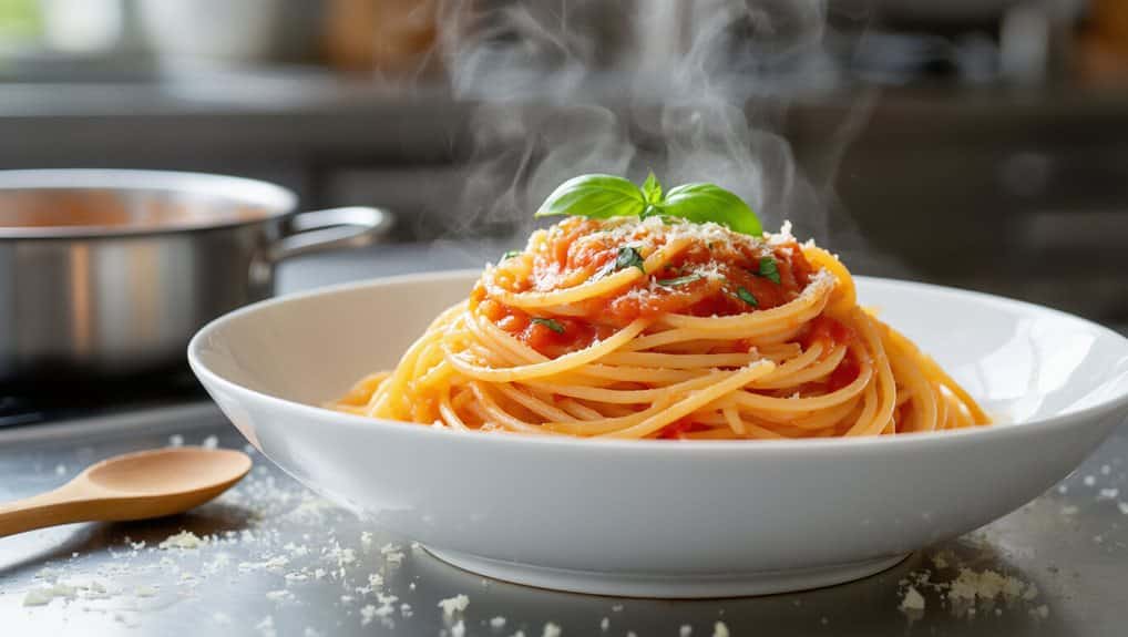 emulsify sauce finish pasta