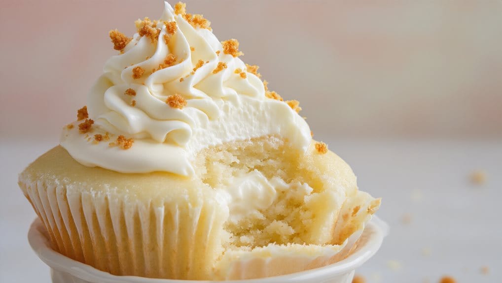 frosting whipped cream crunches