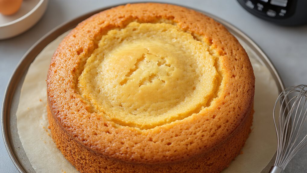 golden brown crust springy center