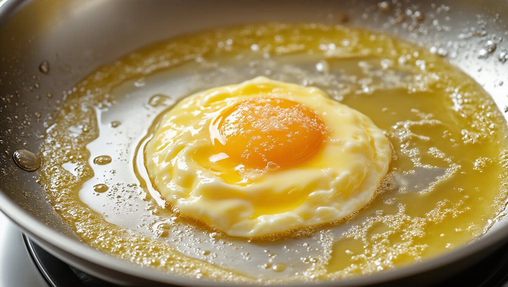 hot pan oil perfect scrambled eggs