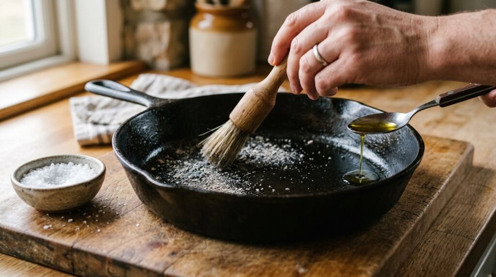 how to clean cast iron