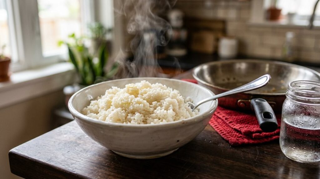 how to fix undercooked rice