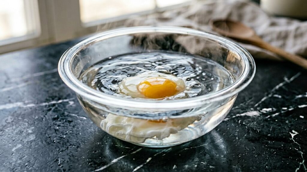 how to poach eggs vinegar free