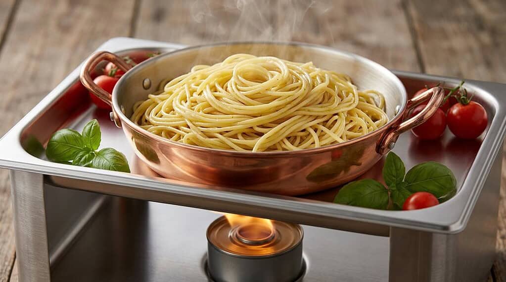 keep pasta warm for party