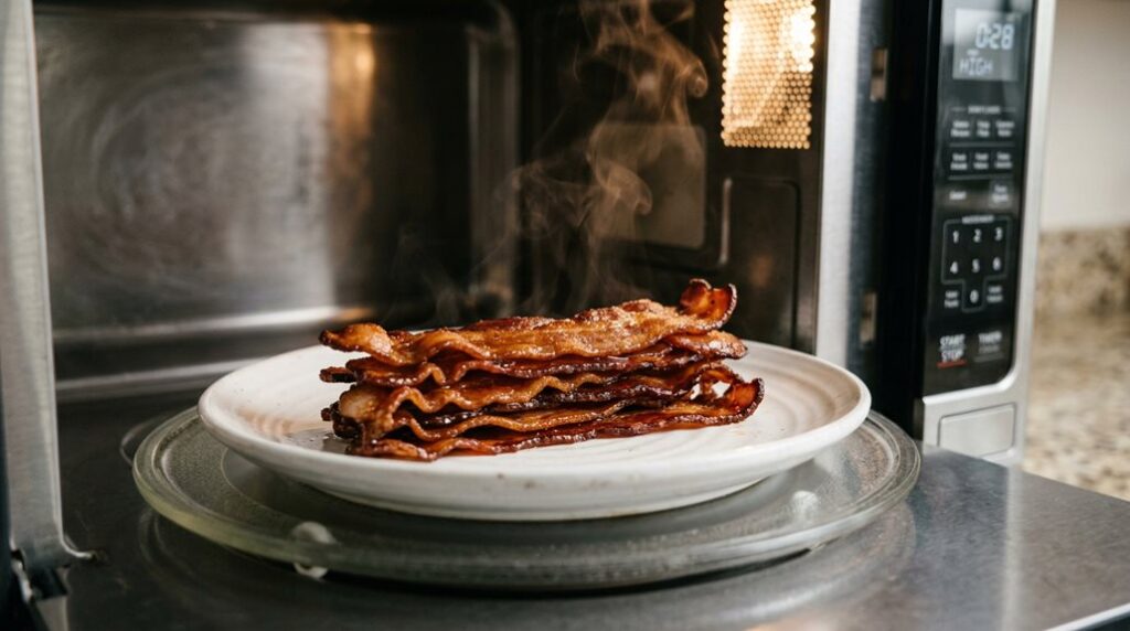 microwave bacon cooking instructions