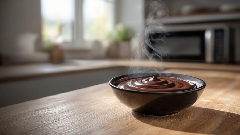 microwave melt chocolate gently