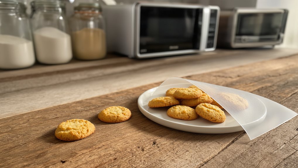 microwave or bake to resoften cookies