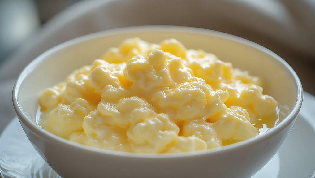 milk dilutes eggs causes separation