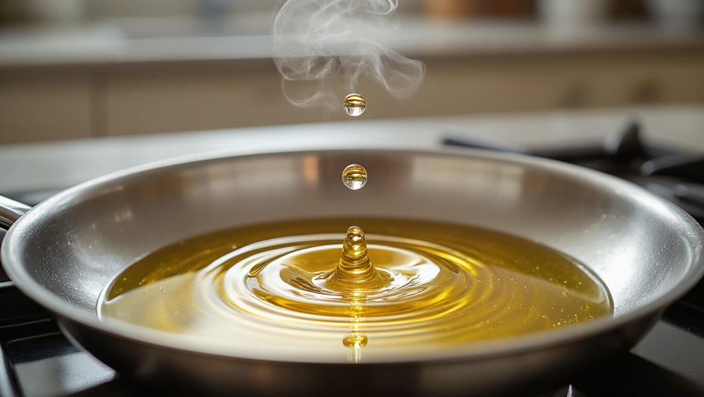 oil drop test confirms frying temperature