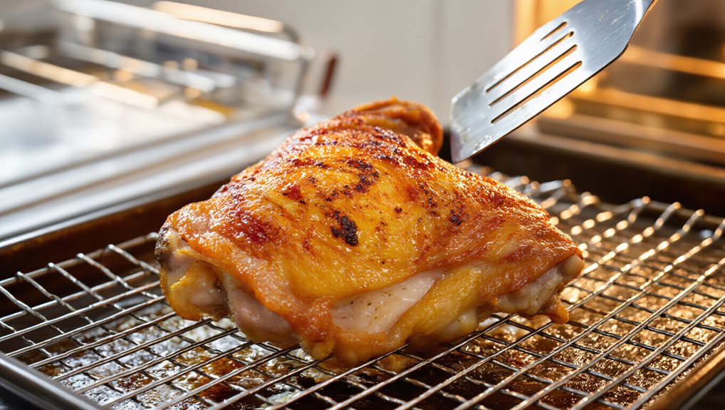 rest flip bake for crispness