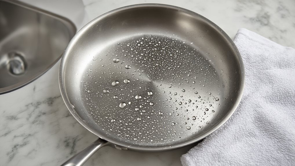 rinse dry restore pan