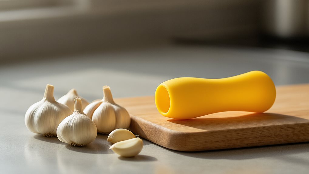 roll and peel silicone garlic tube